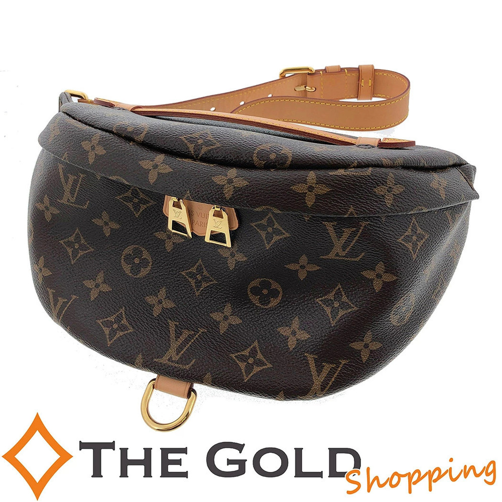 Louis Vuitton Bumbag Monogram Sling Crossbody Shoulder Bag Canvas Leather Brown